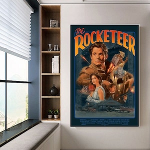 The Rocketeer poster canvas movie poster unframe
