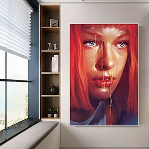 The Fifth Element poster canvas movie poster unframe