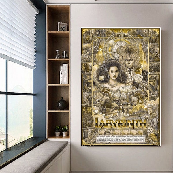 Labyrinth  poster canvas movie poster unframe