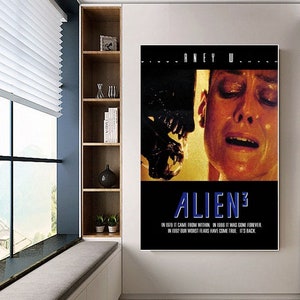 Alien poster canvas movie poster unframe
