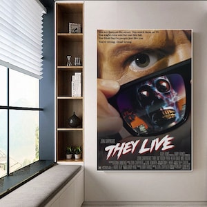 They live  poster canvas movie poster unframe