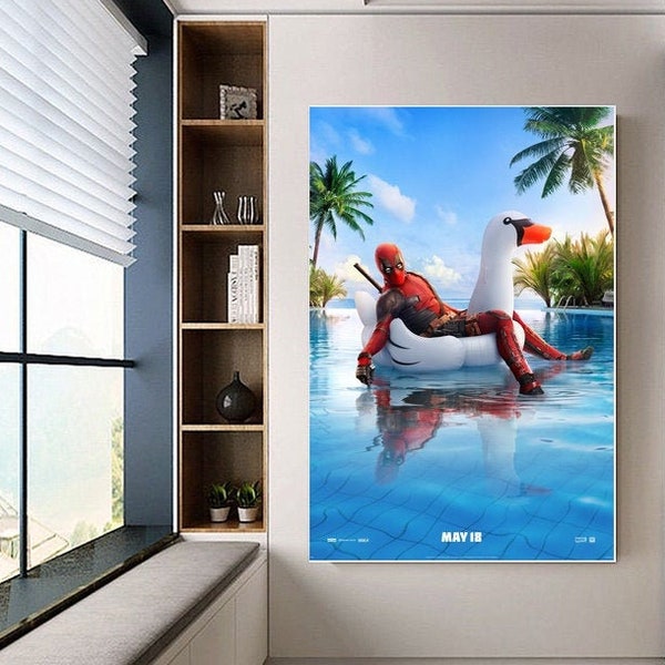 Deadpool 2 poster canvas movie poster unframe