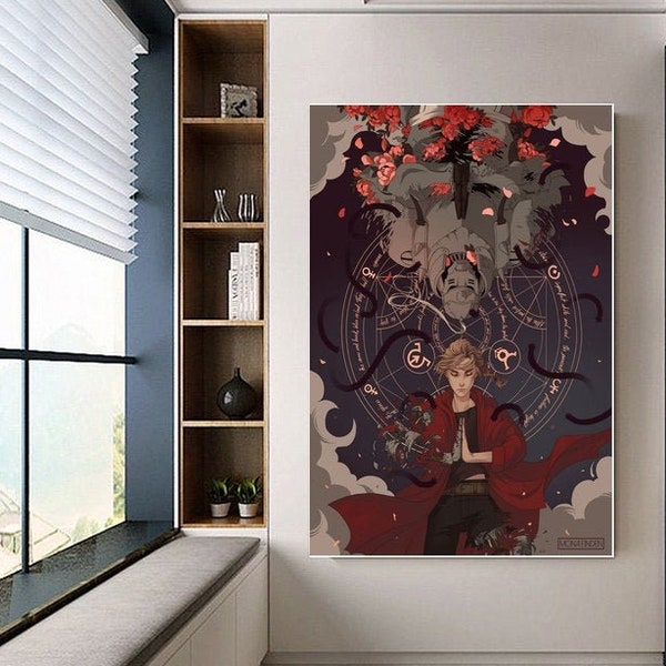 Fullmetal Alchemist Brotherhood poster canvas movie poster unframe