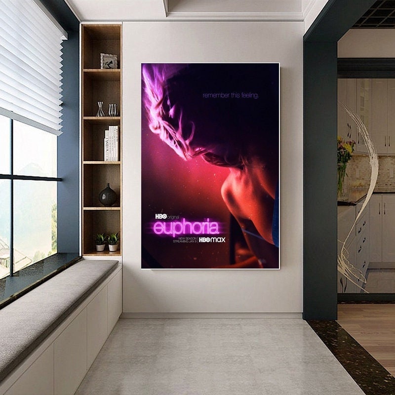 【額縁付き】 EUPHORIA（ユーフォリア） A2 ポスター オシャレ部屋 Amazon.com: Euphoria Movie Poster Canvas Wall Art Picture Print