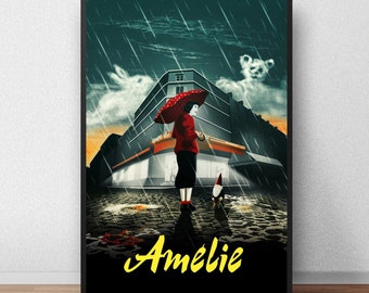 Amelie Poster, Movie Poster, Film Poster, Wall Decoration, Canvas Poster, Unframe
