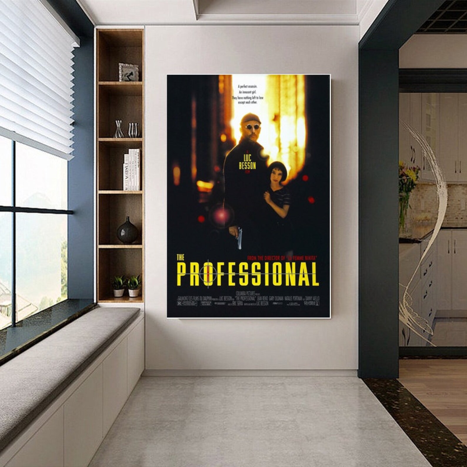 Leon the Professional Poster Canvas Movie Poster Unframe Etsy
