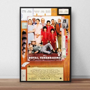 The Royal Tenenbaums Poster, Movie Poster, Film Poster, Wall Decoration, Canvas Poster, Unframe
