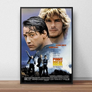 Cartel de Point Break, Cartel de película, Cartel de película, Decoración de pared, Cartel de lienzo, Unframe