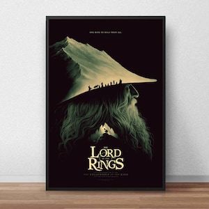 The Lord of the Rings-poster, filmposter, filmposter, poster tv-serie, wanddecoratie, canvas poster, inlijsten