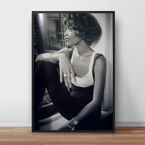 Whitney Houston Poster, Music Poster, Wall Decoration, Canvas Poster, Unframe