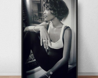 タカ、他の方の購入はお控えください。ホイットニー·ヒューストン直筆サイン。 WHITNEY HOUSTON - Authentic Hand-Signed Photo Autograph With