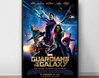 Guardians of the Galaxy Poster Canvas Movie Poster Unframe