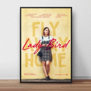 Lady Bird Poster, Filmposter, Filmposter, Wanddekoration, Leinwand Poster, Ungerahmt