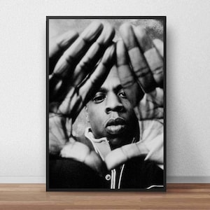 Cartel de Jay-Z, Cartel de música, Cartel de cantante, Decoración de pared, Cartel de lienzo, Unframe