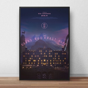 The Grand Budapest Hotel Poster, Movie Poster, Film Poster, Wall Decoration, Canvas Poster, Unframe