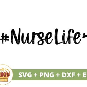 Hashtag NurseLife SVG | Lustige Krankenschwester SVG Download, Krankenschwester Leben png, Essential, Apotheker, RN Leben, Becher Schnittdatei, Tshirt Design
