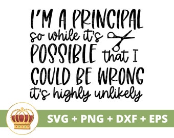 Peut-être une erreur Très peu probable SVG | Appréciation drôle de professeur, png de la rentrée, assistant de direction d'école, cadeau de vie, tasse de chemise, fichier de coupe Cricut