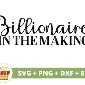 Miljardair in de maak SVG | Girl Boss Babe Lady CEO ondernemer eigenaar kleine onderneming inspirerende mok shirt Cricut gesneden bestand silhouet