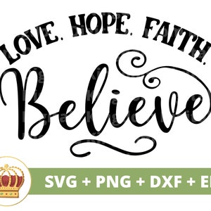 Liebe. Hoffnung. Glaube. Glaube. SVG PNG | Boho Zitate Boho Sprüche Mädchen Himmlisch Blumen Elemente mystisch T Shirt Becher Cricut Cut Datei