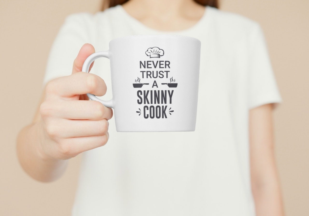 Never trust a skinny cook hanging plaque - France