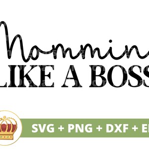 Mamãe gosta de um chefe SVG | Dia das Mães svg Nova mamãe, mãe, vida engraçada da mãe, primeiro dia das mães, citações de provérbios, camisa de caneca Arquivo PNG Cricut Cut