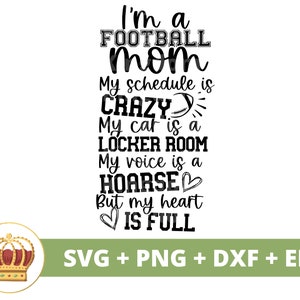 Je suis une maman footballeuse J'ai un emploi du temps chargé SVG | Football maman svg sport maman hayon signe joueur jour de match drôle PNG chemise coupe fichier