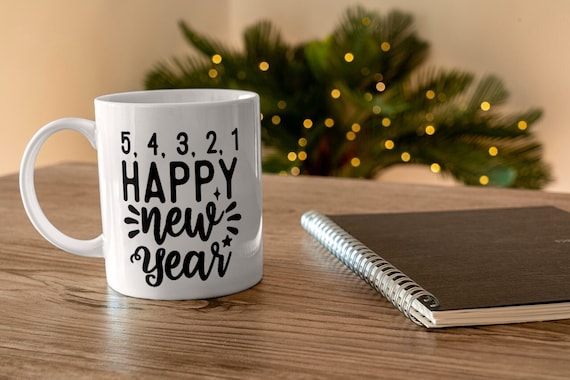 5 4 3 2 1 Happy New Year SVG | New Years Resolution PNG, 2022