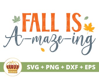 Otoño es un maíz SVG / Otoño SVG Cosecha manzana recogiendo divertido signo de otoño feliz Acción de Gracias calabaza especia PNG camisa taza clipart cortar archivo