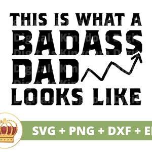 Zo ziet een stoere vader eruit SVG | Happy Fathers Day grappige beste stapgrappen citaten zoon vaderschap leven PNG mok shirt Cricut gesneden bestand