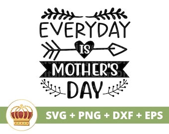 Everyday is Mothers Day SVG | Mothers Day svg mommy, mother, funny mom life, 1st mothers day sayings Quotes, Mug Shirt PNG Cut File