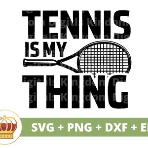 Tênis é minha praia SVG | Raquete de bola de tênis Engraçado Treinador Esportivo Mãe PNG Vida Mulher Homem Inspiração PNG Camisa Design Caneca Cricut Cut File