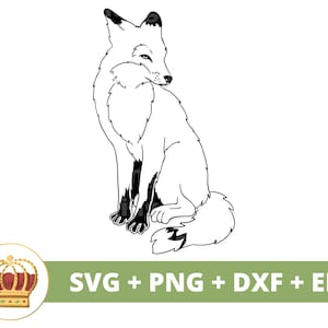 Renard SVG PNG | Tête de bébé renard mignon visage Floral Woodland Clipart Forest Hound Animal Kingdom sauvage tshirt mug tasse verre signe fichier coupe Cricut