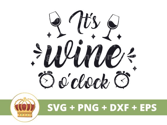 Its Wine Oclock SVG Kitchen Sign Baking Cooking Utensils - Etsy
