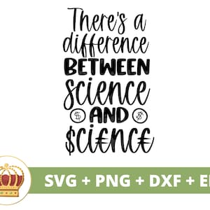 Differenza tra scienza SVG / Segui i soldi, intendo scienza PNG, tutto americano, citazioni conservatrici, scherzo repubblicano, file di taglio tazza