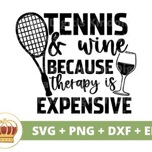 Tênis e vinho porque a terapia é cara SVG | Tênis Engraçado Treinador Esportivo Mãe PNG Vida Mulher PNG Camisa Design Caneca Vidro Cricut Cut File