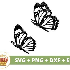 Schmetterling SVG PNG | Süße Schmetterlinge Insekt Garten Frühling Sommer Schönheit Fehler Blumen Clipart Shirt Becher Tasse Becher Zeichen Cricut Cut Datei