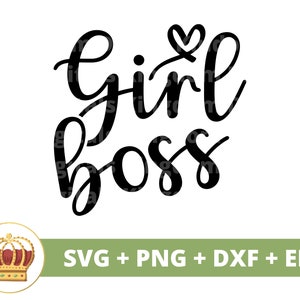 Meisje baas SVG | CEO Babe ondernemer ondernemer sterke vrouw 'Girl Power feministisch feminisme silhouet PNG mok t-shirt Cricut gesneden bestand