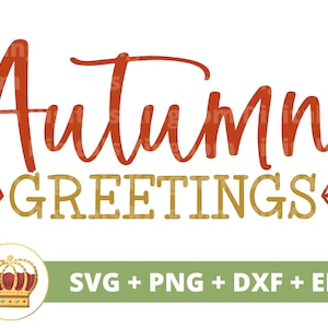 Salutations d'automne SVG | Automne SVG Happy Thanksgiving svg Funny automne signe citrouille Halloween feuilles PNG automne chemise tasse Clipart coupe fichier,