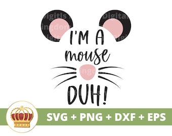 Jestem myszką Duh SVG | Sassy svg Dziewczyny Cytaty filmowe, słodkie dziewczęce SVG, Mean Regina, So Fetch, zabawne Halloween png, projekt koszulki, clipart kubka