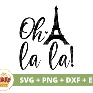 Oh La La SVG | パリ メイクアップ バッグ svg、フランス ヨーロッパ フランス バケーション 旅行 ロマンチックな愛 png ボンジュール デザイン シャツ クリカット カット ファイル シルエット