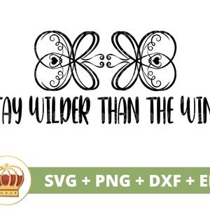 Bleib wilder als der Wind SVG PNG | Boho Zitate Boho Sprüche Mädchen Celestial Floral Blume Elemente mystisch T Shirt Becher Cricut Cut File