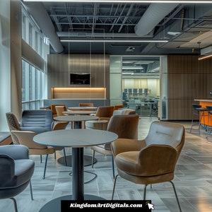 Modern Virtual Background | Zoom Background, Coffee Shop Home Office Wallpaper, Professional Teams GoogleMeets, Meetings
