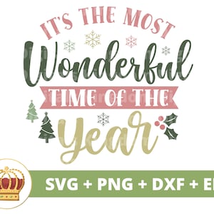 Het is de mooiste tijd van het jaar SVG | Grappige kerst SVG vakantie citaten boerderij rustieke familie leraar shirt Cricut gesneden bestand, png