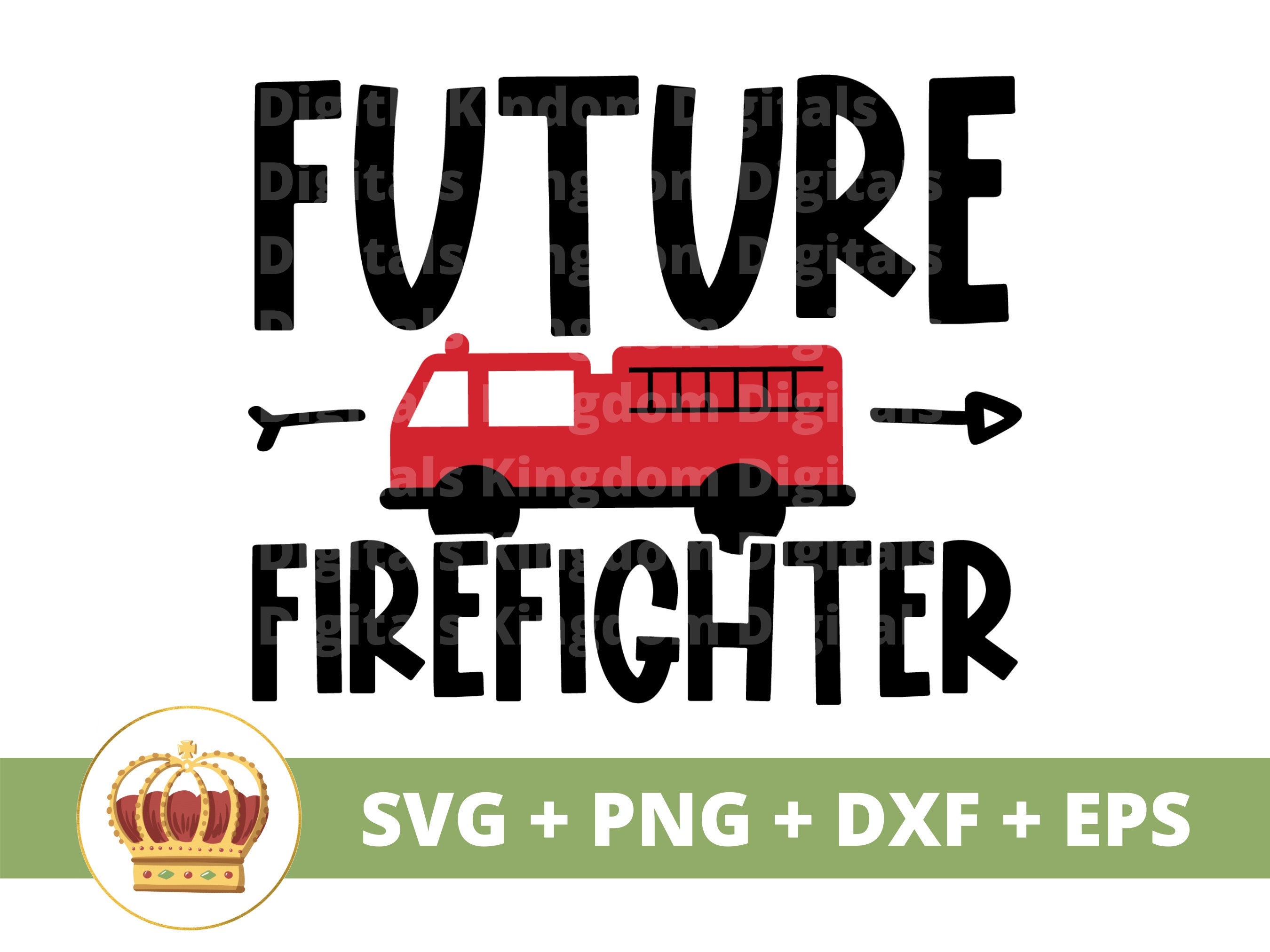 Future Firefighter SVG | Baby Firefighters, Fire Truck SVG, Fireman, All American, USA, Hero, Quotes, Mug Design, cricut Cut File, Toddler