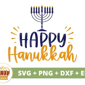 Joyeux Hanoucca SVG | Hanoucca PNG, premier Hanoucca, juif, Shalom, étoile de David, Menorah, vacances, conception de tasse de t-shirt pour enfants, fichier de coupe Cricut