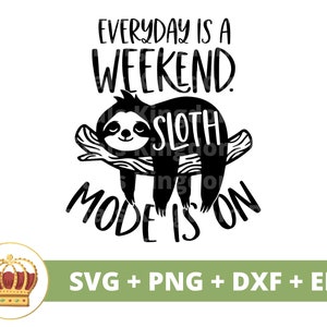 Chaque jour est un mode paresseux le week-end en SVG | Bonne retraite cadeau fête citation dicton drôle grand-père grand-mère à la retraite PNG tasse chemise coupe fichier