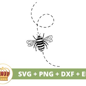 Bijen SVG-PNG | Cute Queen Bumble Bee Insect Bug Bloemen Bloementuin Honey Hive Baby Summer Wild tshirt mok beker beker teken Cricut Cut-bestand