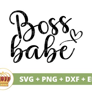 Boss Babe SVG | Meisje baas PNG Lady CEO ondernemer eigenaar kleine onderneming sterke vrouw inspirerende mok t-shirt Cricut gesneden bestand silhouet