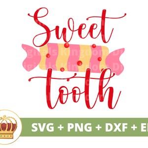 Diente dulce SVG / Halloween svg Otoño Espeluznante Lindo Divertido Amante de los Dulces Niños Niña Niño Truco o Trato Mamá Profesora PNG diseño camisa Cricut archivo de corte