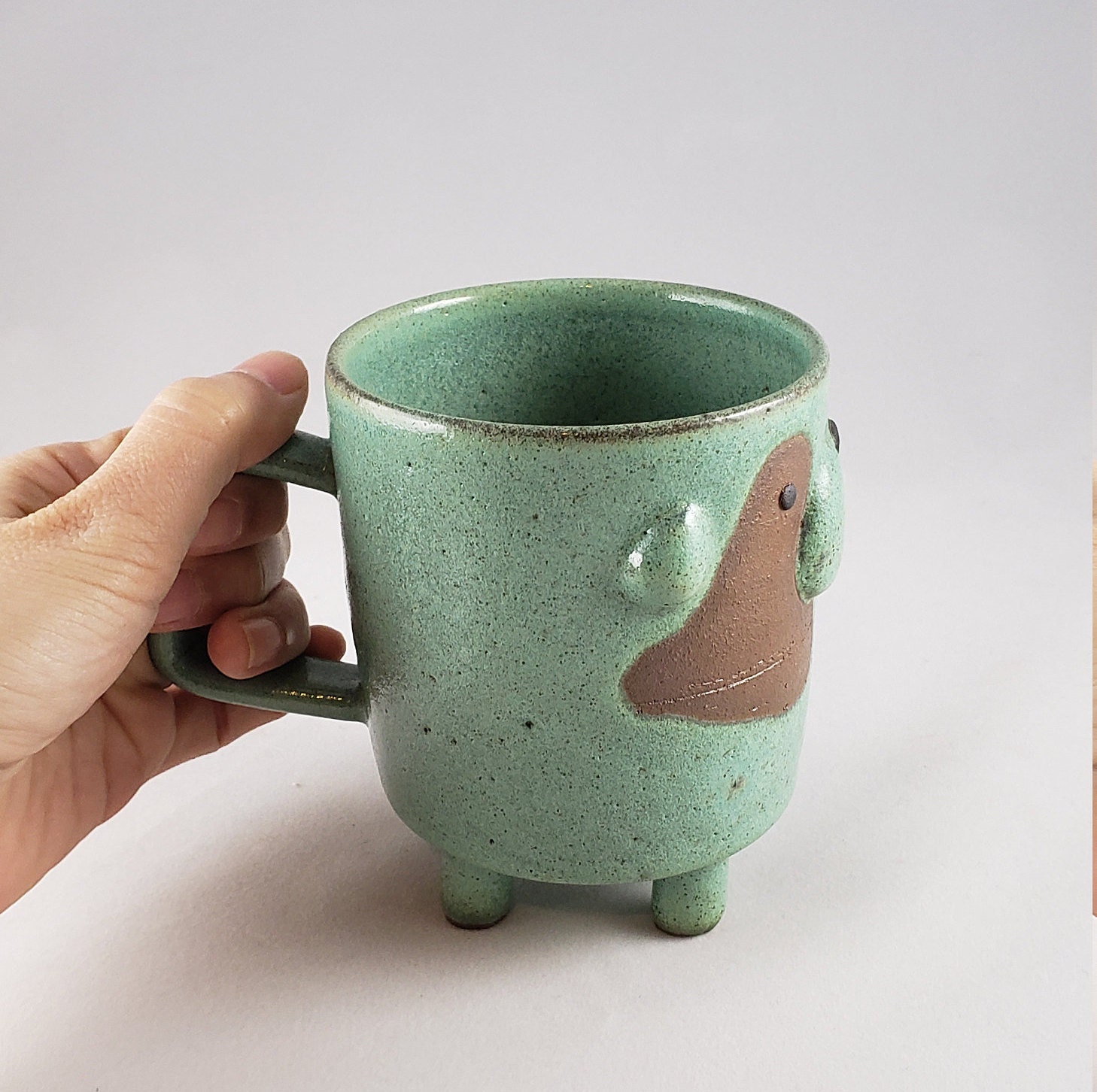Handmade ceramic animal cup cute mug puppy cup unique dog Etsy Nederland